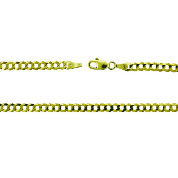 Cuban Curb Link 24" Chain 20.7 Grams 14k Yellow Gold Necklace - Picture 2 of 3